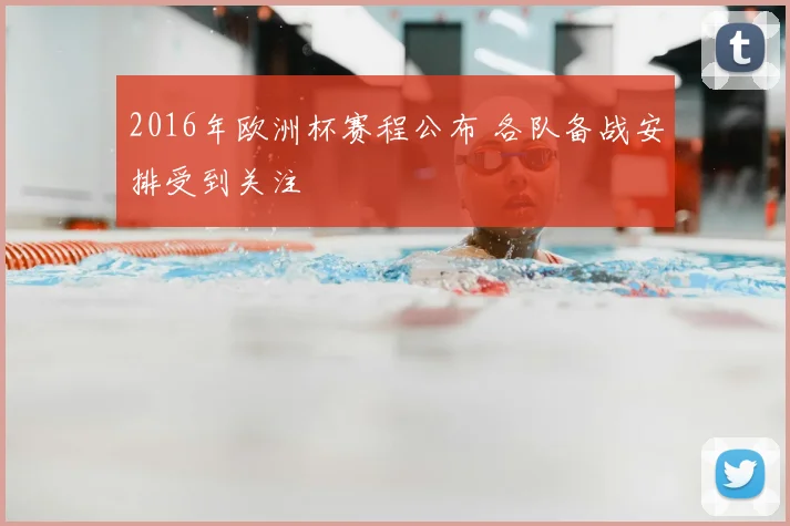 2016年欧洲杯赛程公布 各队备战安排受到关注